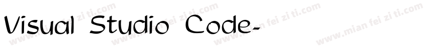 Visual Studio Code字体转换